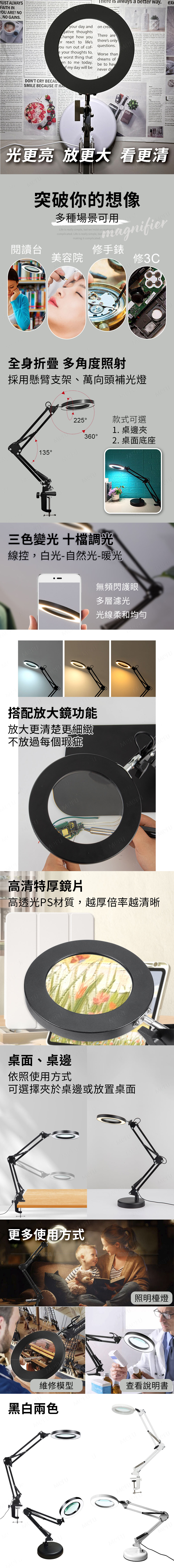 放大鏡檯燈(MQ001)