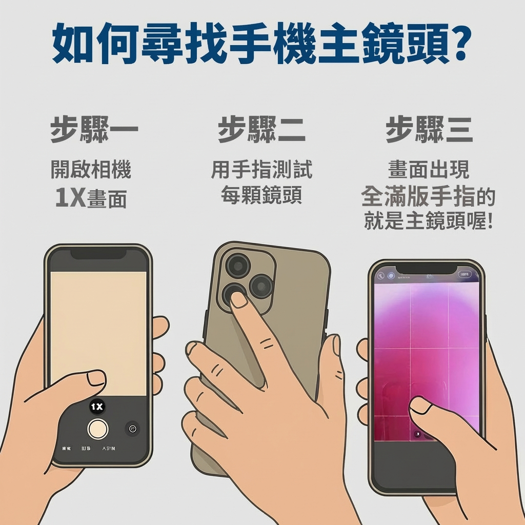 如何尋找手機主鏡頭教學