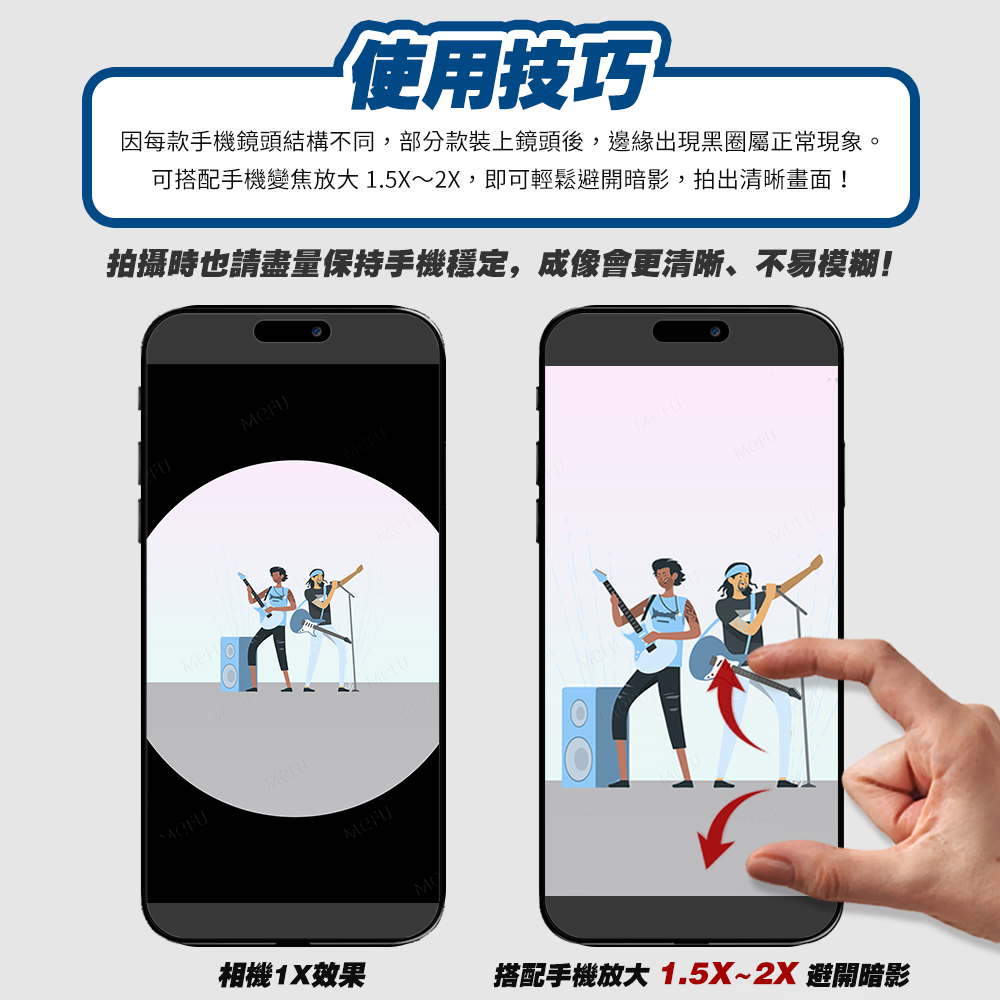 通用長焦鏡頭黑圈說明