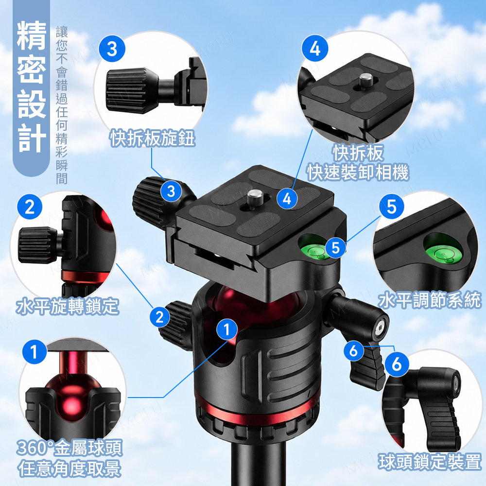 173cm鋁合金專業三腳架 (AX-TP031)實際使用畫面